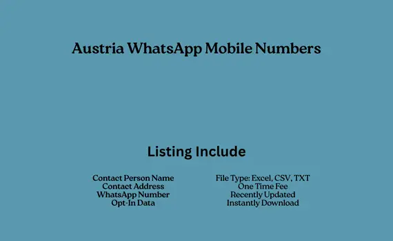 Austria whatsapp mobile numbers