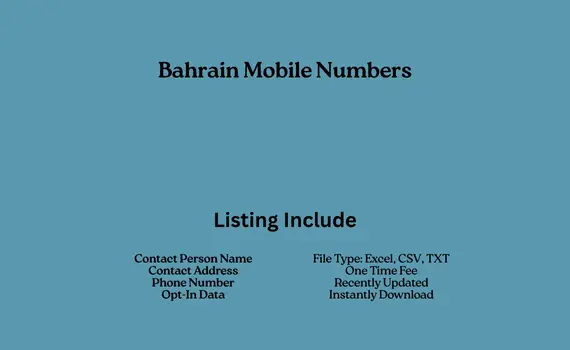 Bahrain mobile numbers