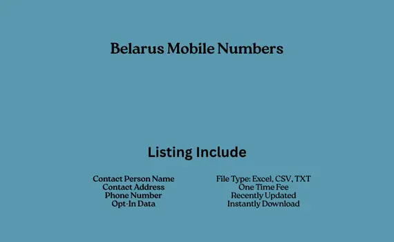 Belarus mobile numbers