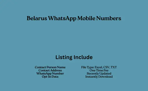 Belarus whatsapp mobile numbers