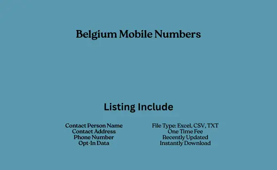 Belgium mobile numbers