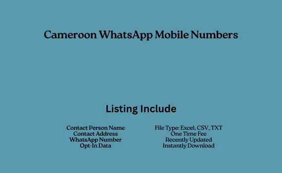 Cameroon whatsapp mobile numbers