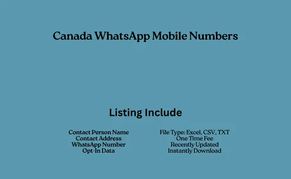 Canada whatsapp mobile numbers