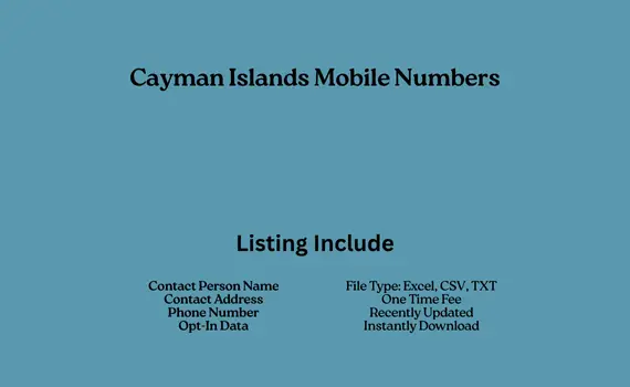 Cayman Islands mobile numbers