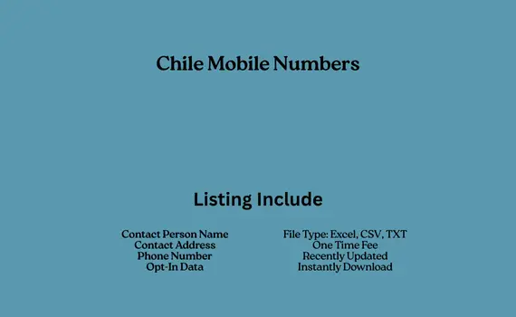 Chile mobile numbers