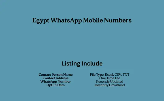 Egypt whatsapp mobile numbers