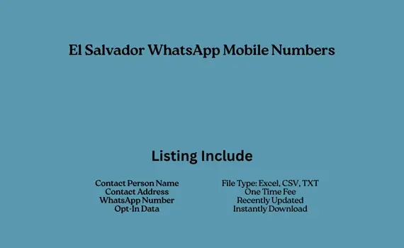 El Salvador whatsapp mobile numbers