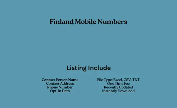 Finland mobile numbers