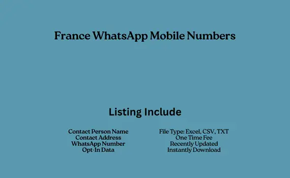France whatsapp mobile numbers