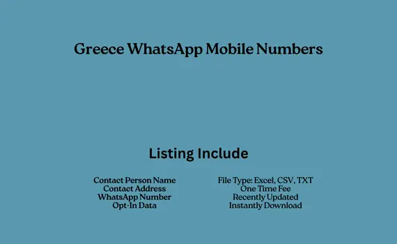 Greece whatsapp mobile numbers