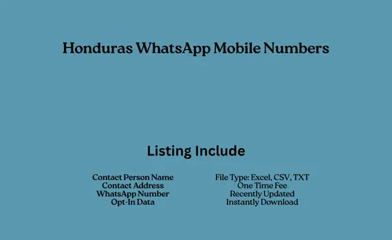 Honduras whatsapp mobile numbers