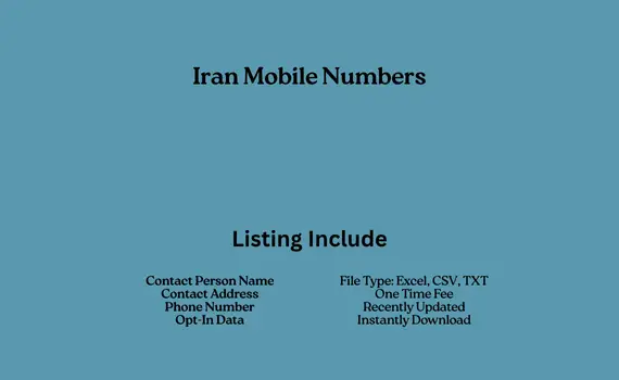 Iran mobile numbers