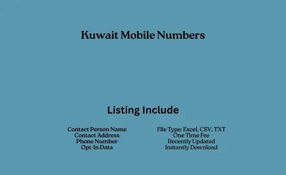 Kuwait mobile numbers