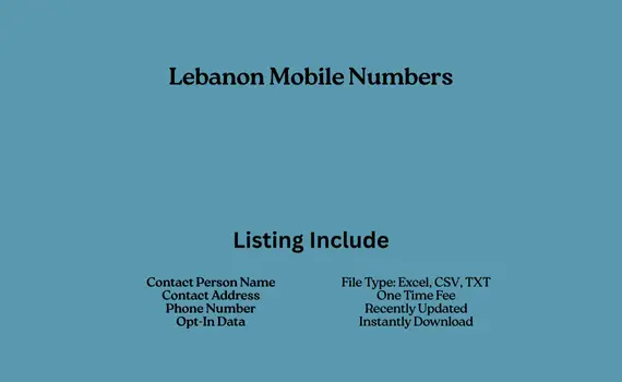 Lebanon mobile numbers