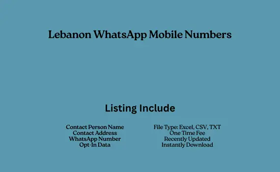 Lebanon whatsapp mobile numbers