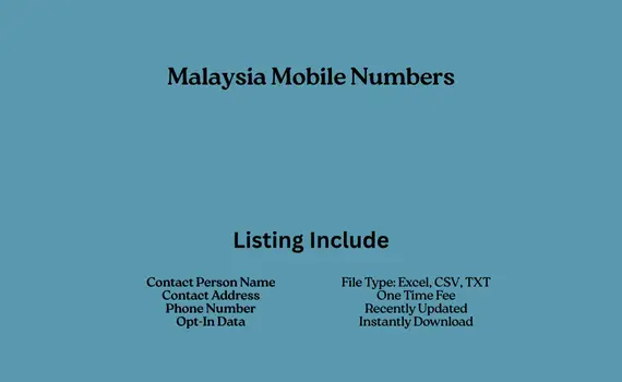 Malaysia mobile numbers