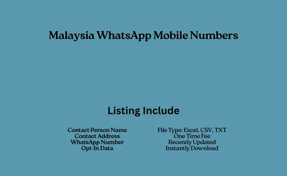 Malaysia whatsapp mobile numbers