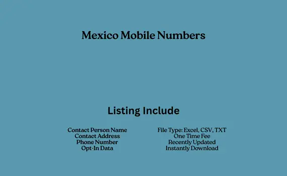 Mexico mobile numbers