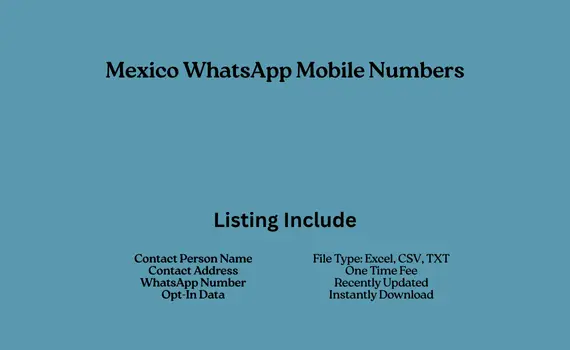 Mexico whatsapp mobile numbers