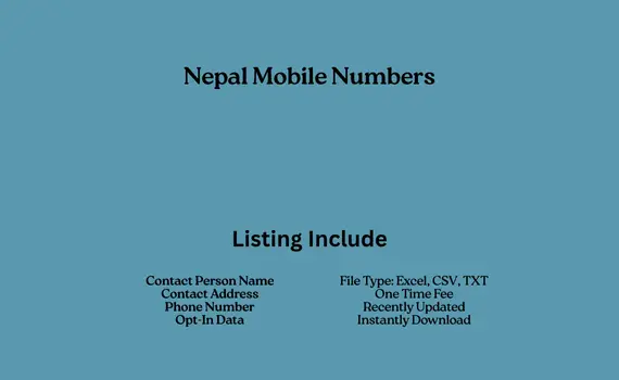Nepal mobile numbers