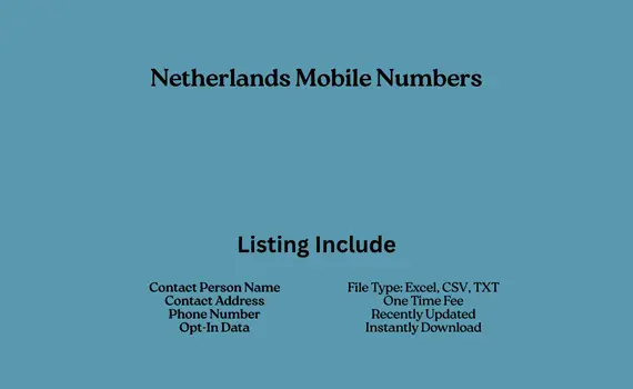 Netherlands mobile numbers