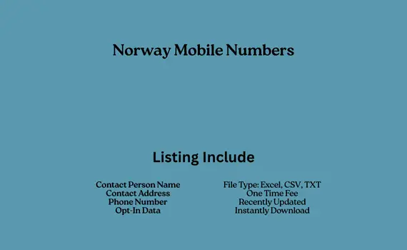 Norway mobile numbers
