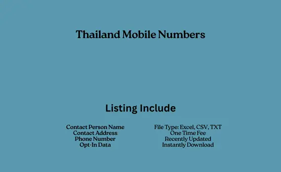 Thailand mobile numbers