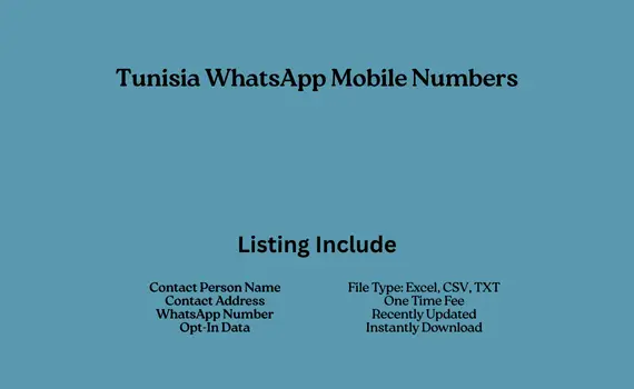 Tunisia whatsapp mobile numbers