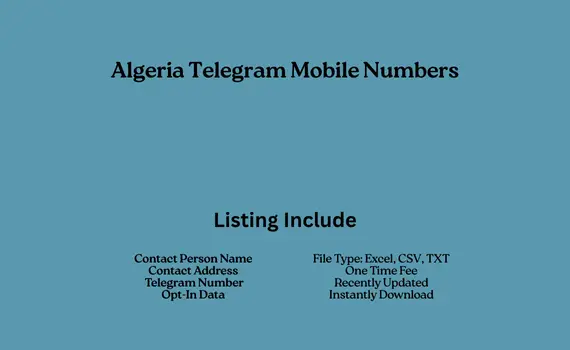 Algeria telegram mobile numbers