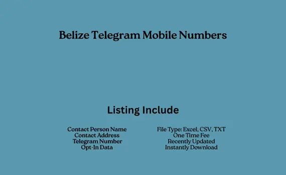 Belize telegram mobile numbers