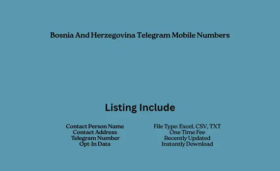 Bosnia And Herzegovina telegram mobile numbers