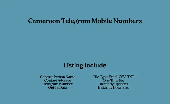 Cameroon telegram mobile numbers