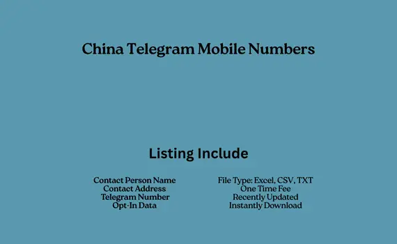 China telegram mobile numbers