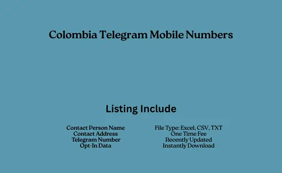 Colombia telegram mobile numbers