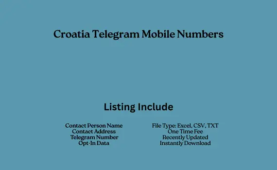 Croatia telegram mobile numbers