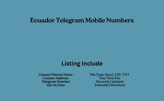 Ecuador telegram mobile numbers