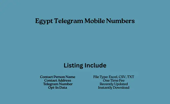 Egypt telegram mobile numbers