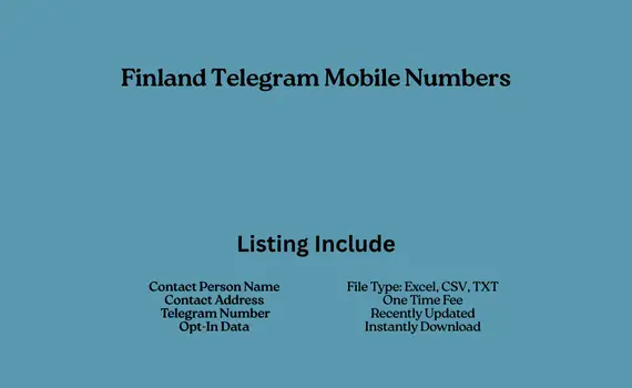 Finland telegram mobile numbers