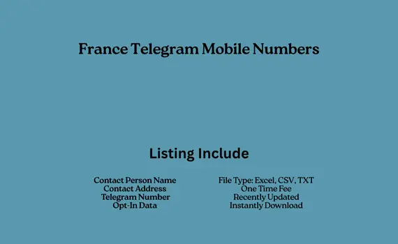 France telegram mobile numbers