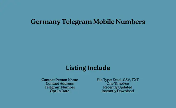 Germany telegram mobile numbers