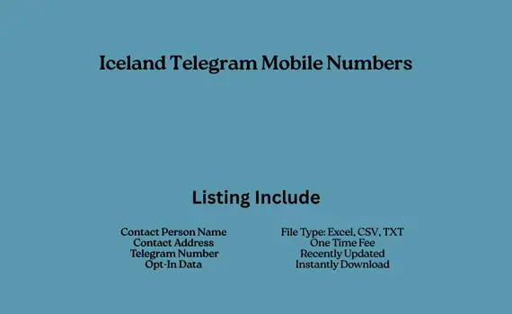 Iceland telegram mobile numbers