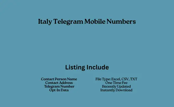 Italy telegram mobile numbers