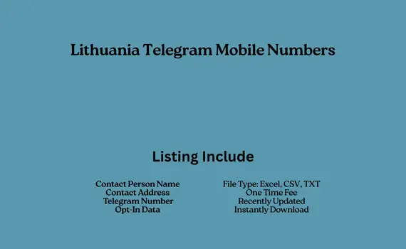Lithuania telegram mobile numbers